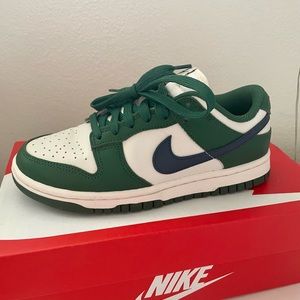 Nike dunk low green navy